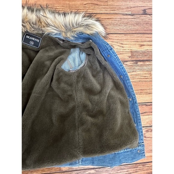 Blank NYC Love Denim Oversized Lined Jacket XS - Picture 9 of 11